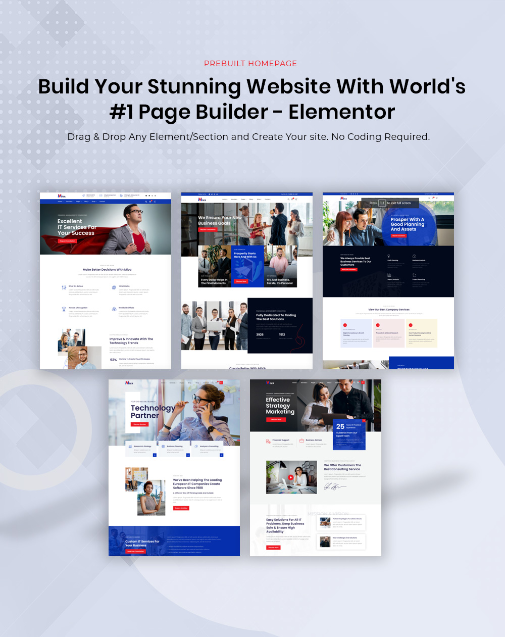 Build Your Stunning Website With Elementor